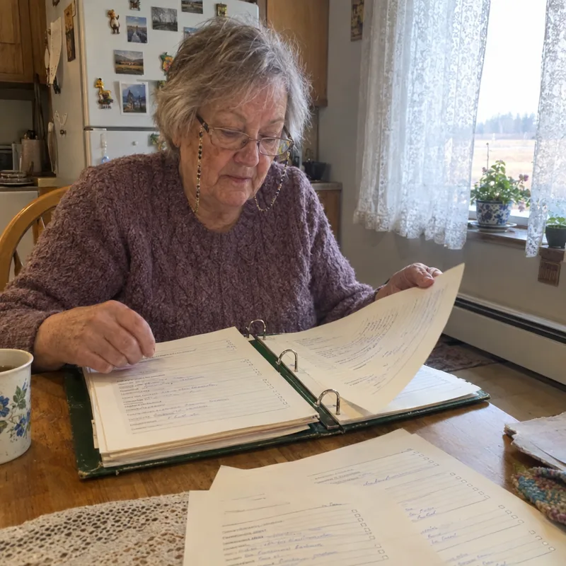 Joan from Saskatoon, SK with their Handover Kit